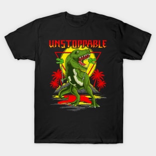 Funny Unstoppable TRex Short Dinosaur Arms Pun T-Shirt